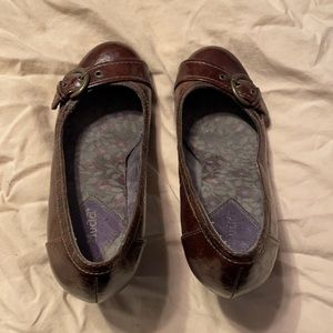 Brown Mudd heels size 6